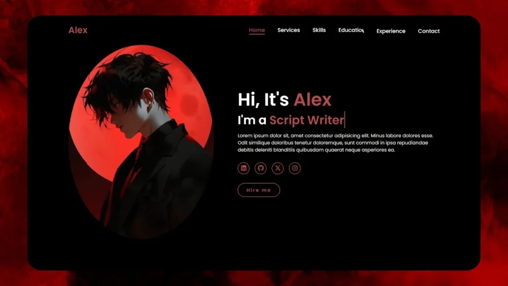 portfolio website design