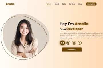 amelia portfolio design