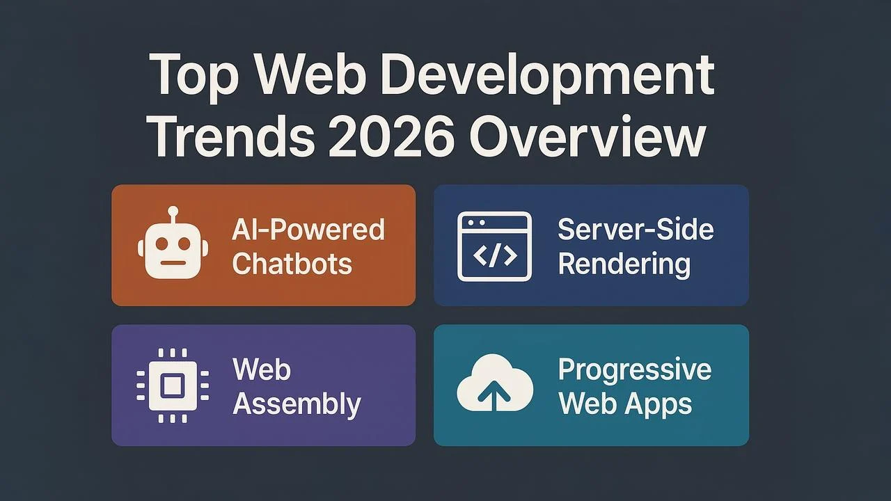 Top web development trends 2026 overview