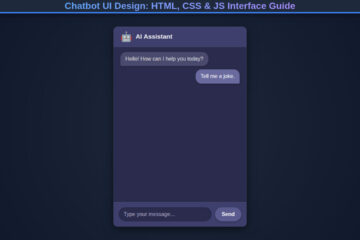 Chatbot UI Design: HTML, CSS & JS Interface Guide