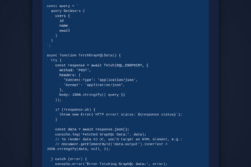 GraphQL Fetching: JavaScript Data with `fetch` API