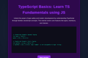 TypeScript Basics: Learn TS Fundamentals using JS