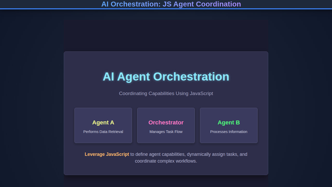 AI Orchestration: JS Agent Coordination