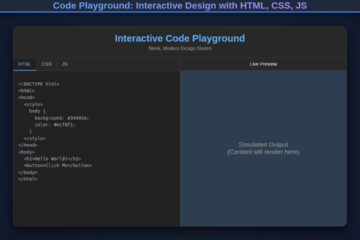 Code Playground: Interactive Design with HTML, CSS, JS