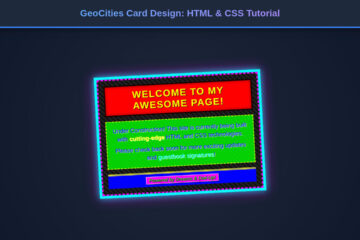 GeoCities Card Design: HTML & CSS Tutorial