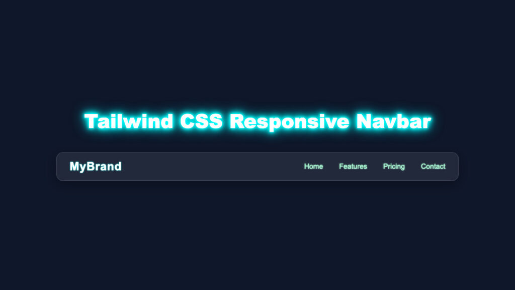 Responsive Navbar with Tailwind CSS & HTML – Complete Guide