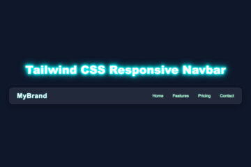 Responsive Navbar with Tailwind CSS & HTML - Complete Guide