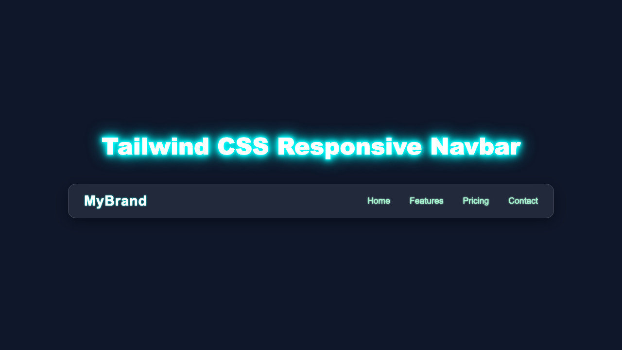 Responsive Navbar with Tailwind CSS & HTML - Complete Guide