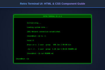 Retro Terminal UI: HTML & CSS Component Guide