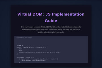 Virtual DOM: JS Implementation Guide (Web Component)