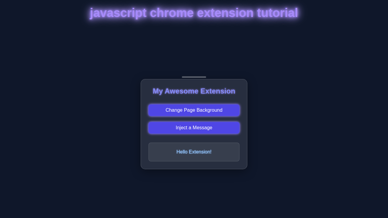 Chrome Extension JS Tutorial: Build with HTML, CSS, Vanilla JS