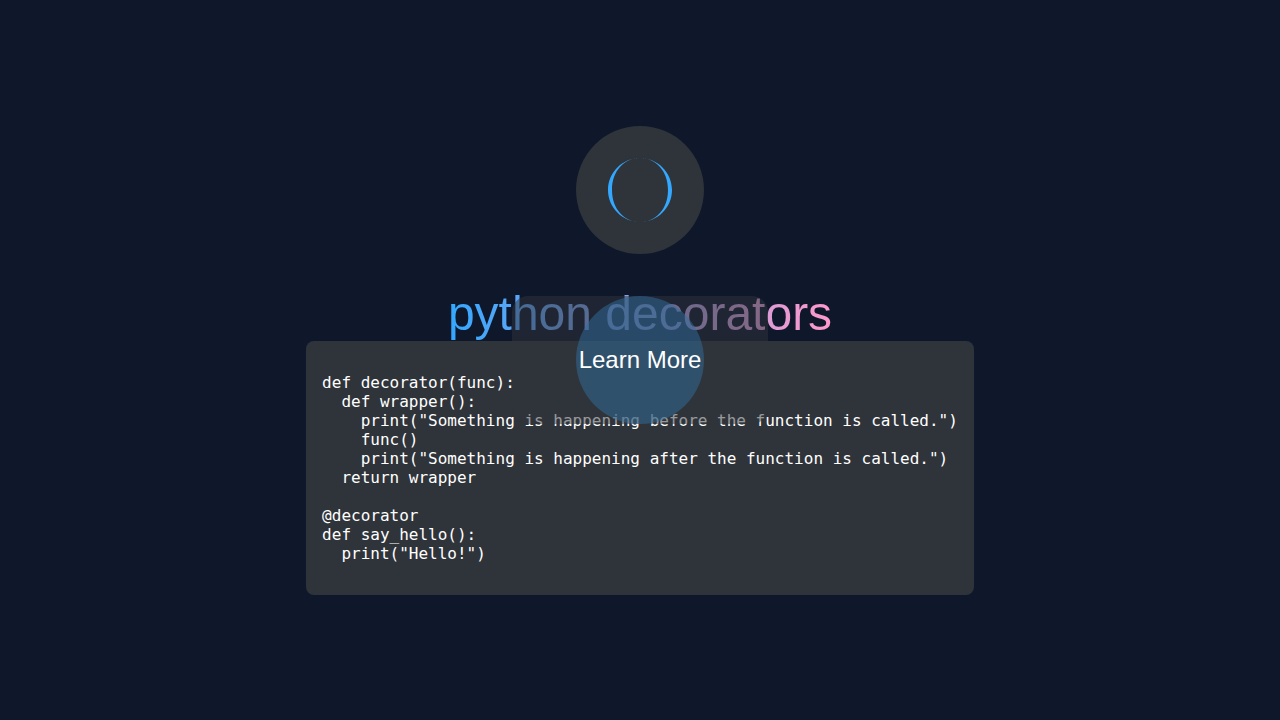 Python Decorators