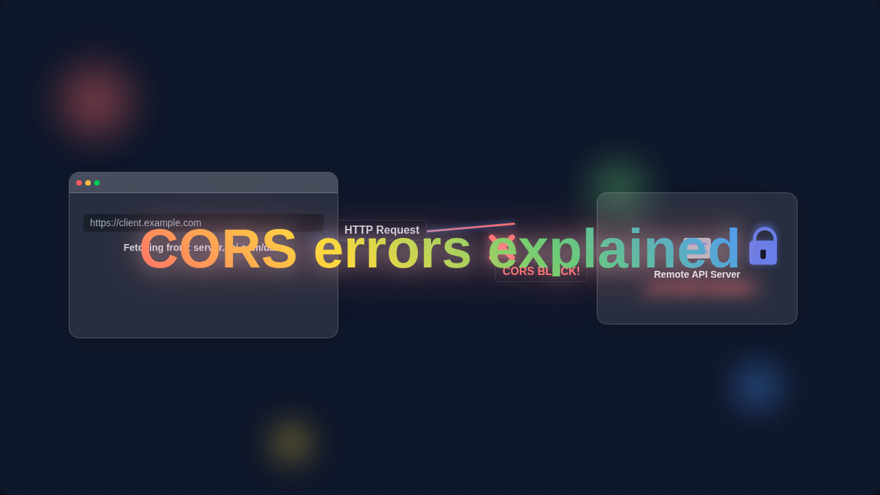 CORS Errors Explained: Understanding Cross-Origin Woes