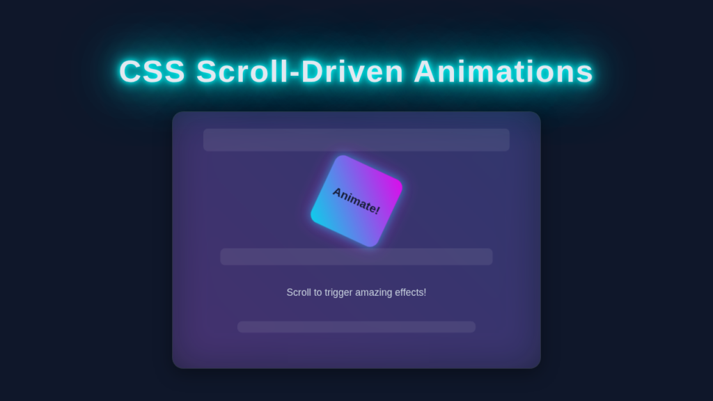 CSS Scroll Animations: Mastering Scroll-Driven Effects with HTML & CSS