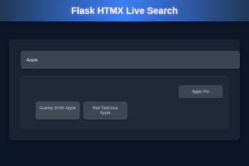 Flask HTMX Live Search: Real-time UI with Python & HTMX