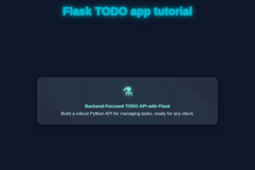 Flask TODO API Tutorial: Build a Python Backend for Tasks
