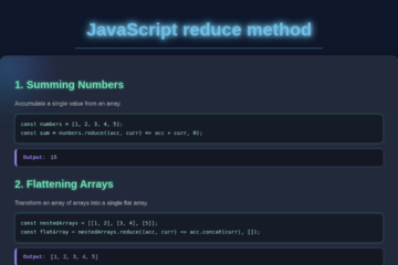 JavaScript Reduce Method Tutorial: HTML, CSS & Vanilla JS