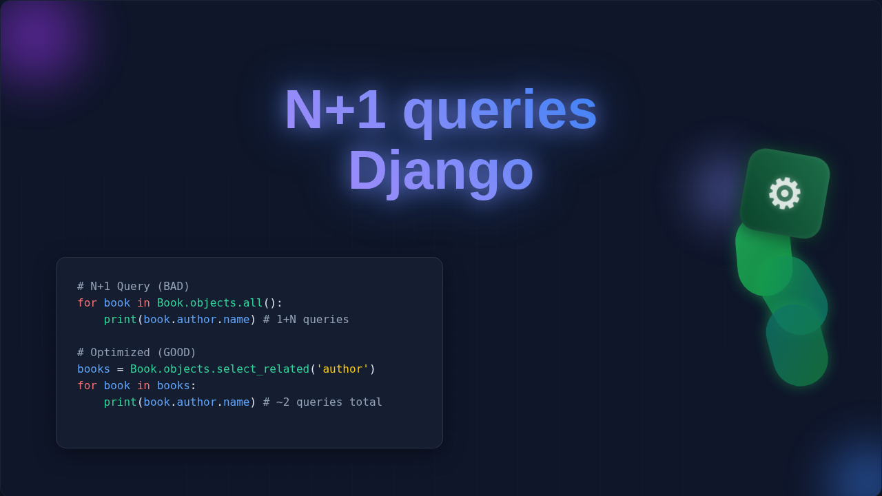 Optimize Django: Fix N+1 Queries & Boost Performance