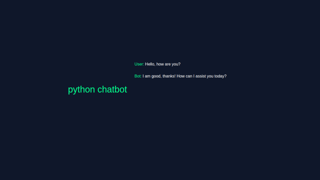 Python Chatbot with Automation