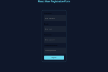 React User Registration Form with JSX