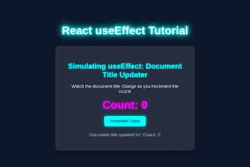 React useEffect Hook Tutorial: Master Side Effects in JSX