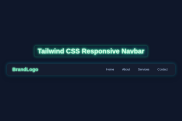 Tailwind Responsive Navbar: Build with HTML & CSS Only