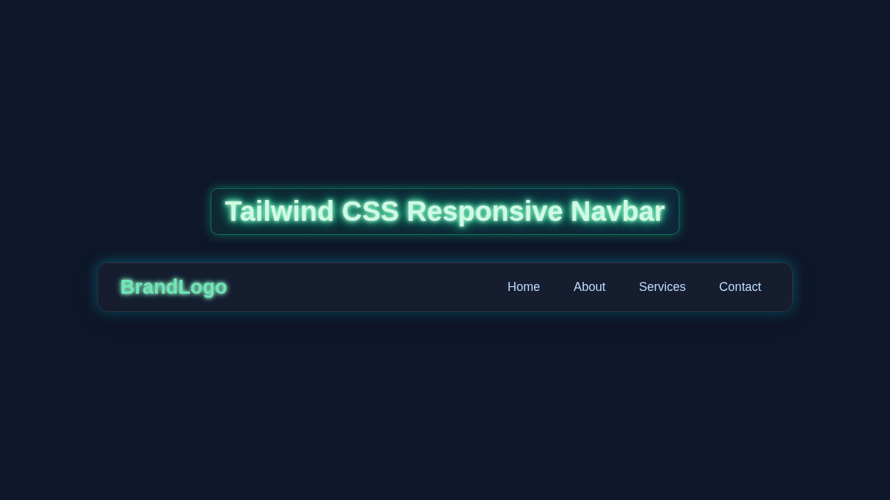 Tailwind Responsive Navbar: Build with HTML & CSS Only