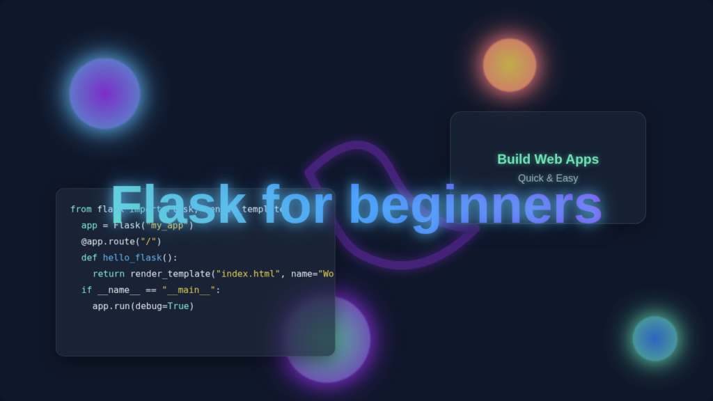 Flask for beginners | Learn Python Web Dev Basics