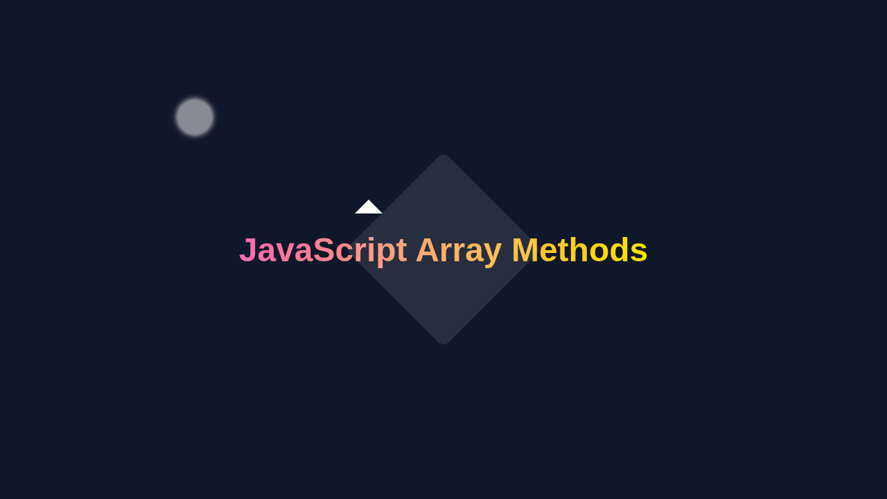 JS Array Methods
