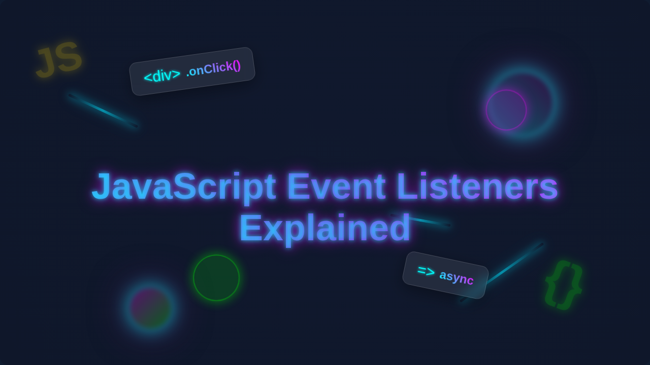 JS Event Listeners Explained: A Visual Guide