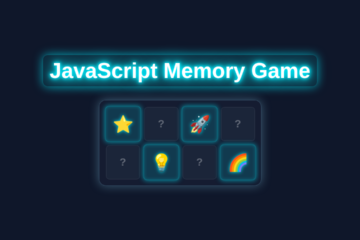 JavaScript Memory Game: HTML, CSS & Vanilla JS Tutorial