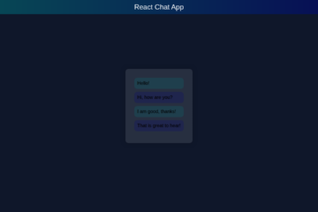 React Chat App with JSX