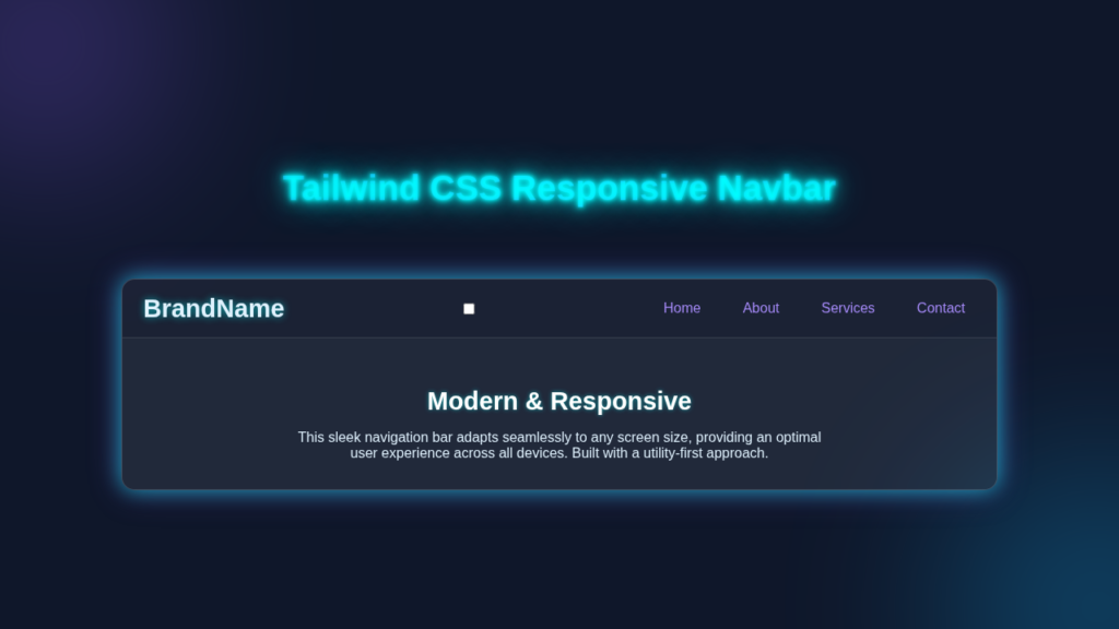 Responsive Navbar: Build with Tailwind CSS (HTML/CSS)