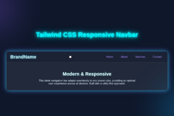 Responsive Navbar: Build with Tailwind CSS (HTML/CSS)