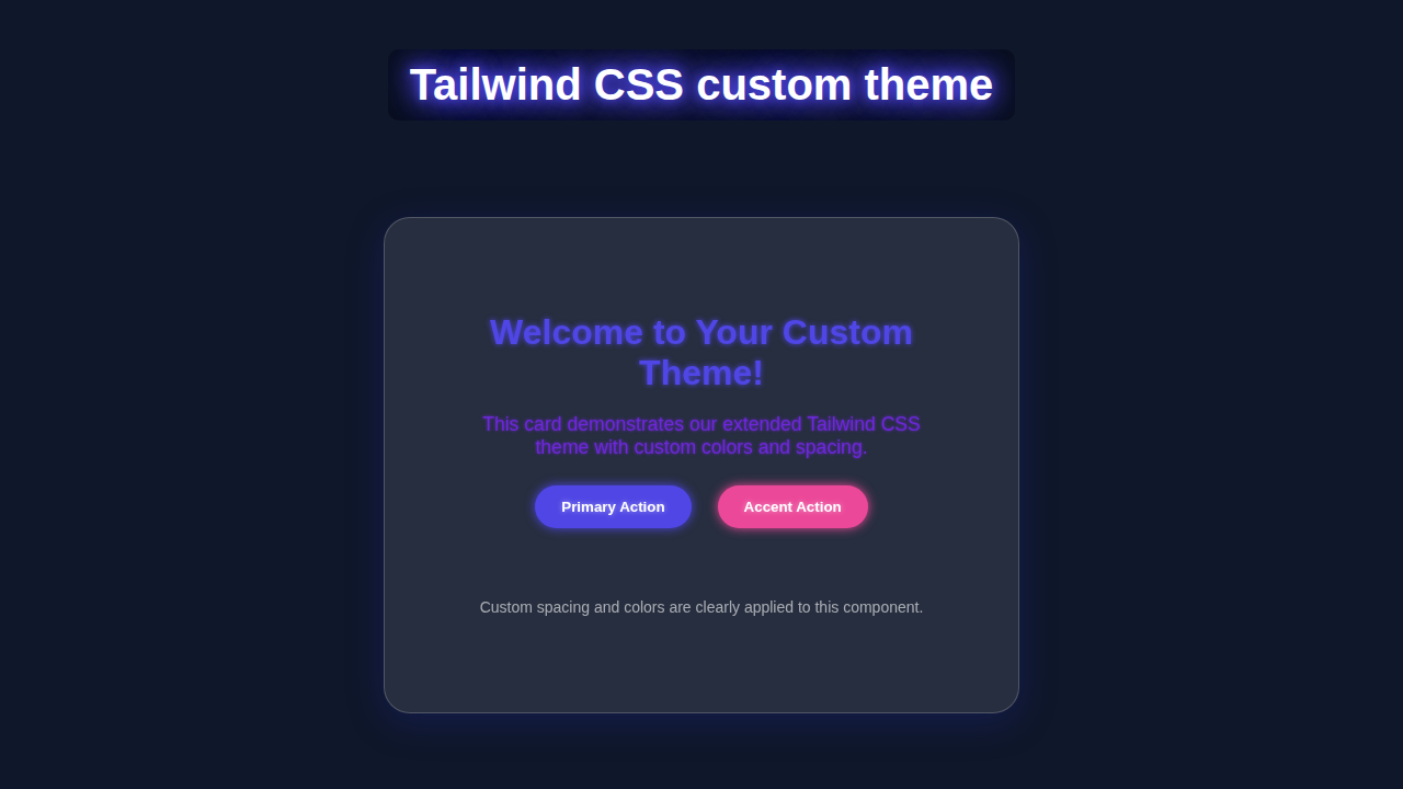 Tailwind Custom Theme: Extend & Personalize CSS with HTML
