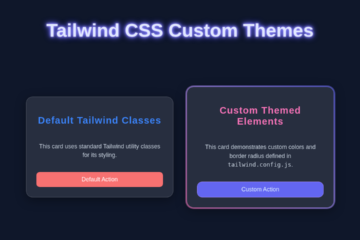 Tailwind Custom Themes: Building with HTML & Tailwind CSS