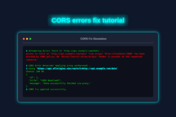 CORS Errors Fix Tutorial: HTML, CSS & JavaScript Solutions