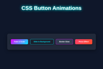 CSS Button Animations Tutorial: Enhance UI with HTML & CSS