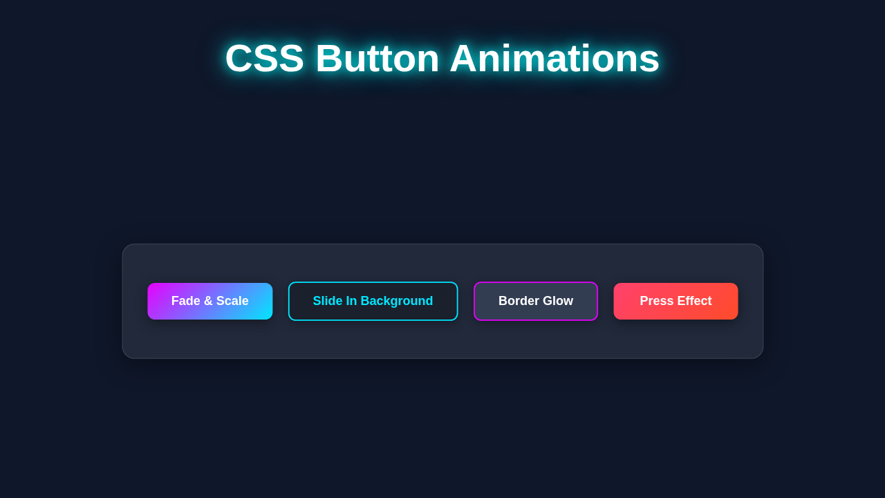 CSS Button Animations Tutorial: Enhance UI with HTML & CSS