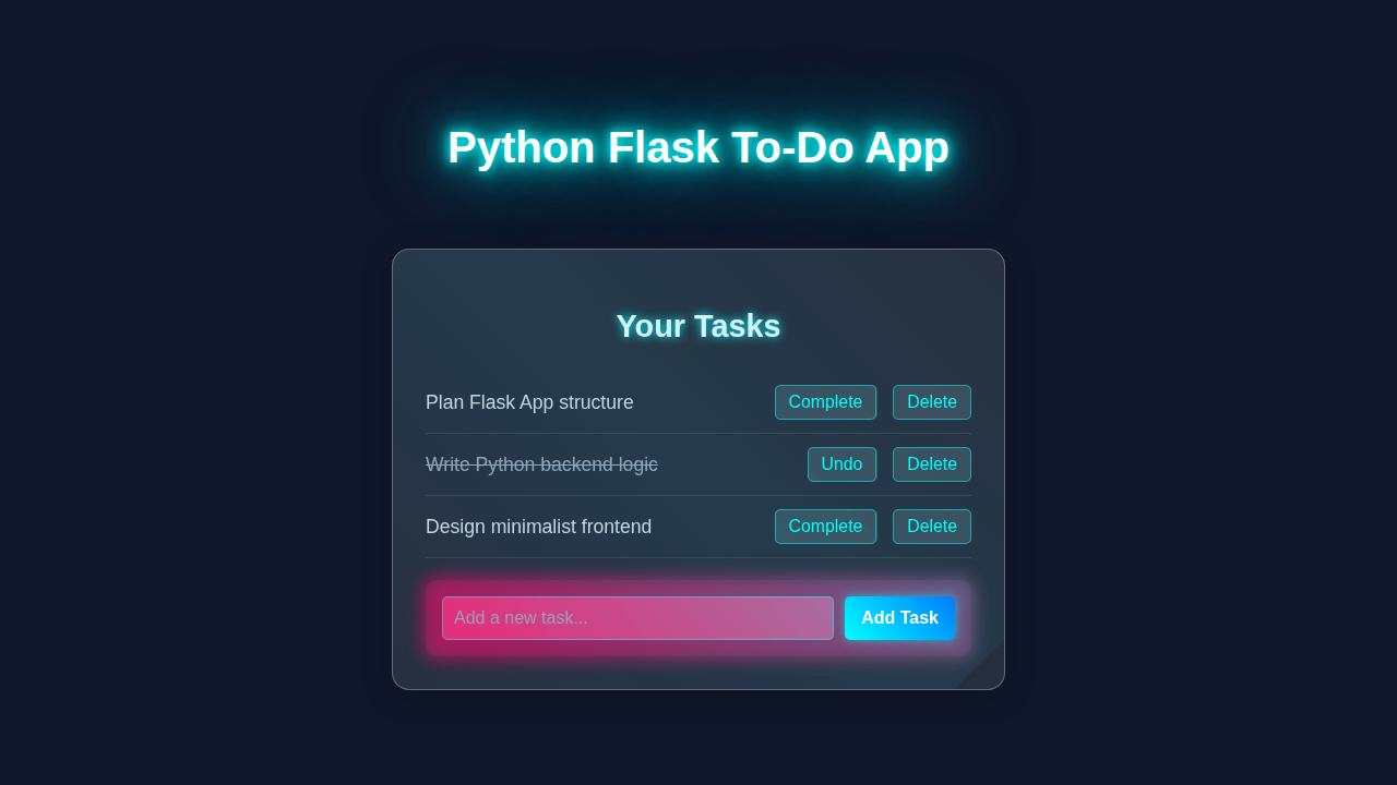 Flask To-Do App: Python Tutorial for Basic Task Management