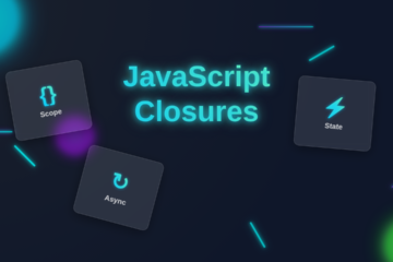 JavaScript Closures: Neon Code Insight