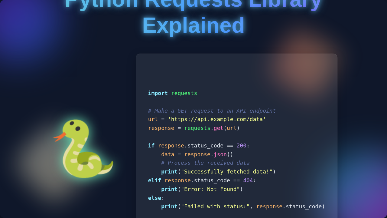 Python Requests Library Explained - Blog Thumbnail