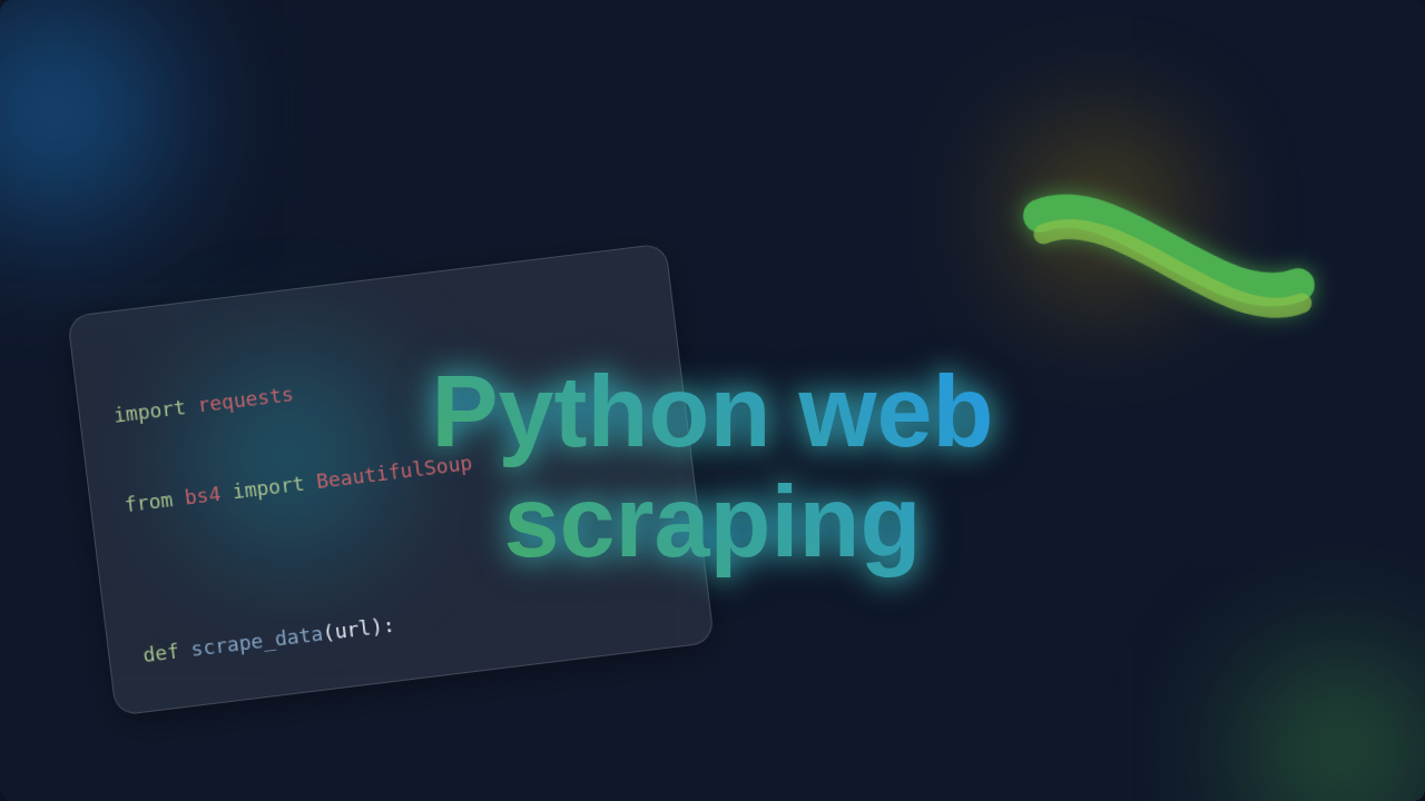 Python Web Scraping Blog Thumbnail Design