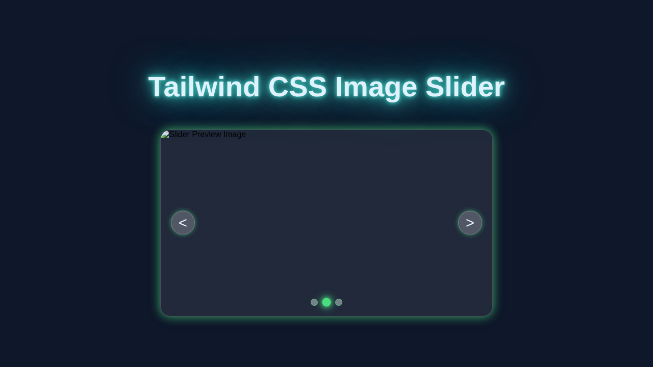 Tailwind Image Slider: Build Responsive Carousel with HTML & CSS