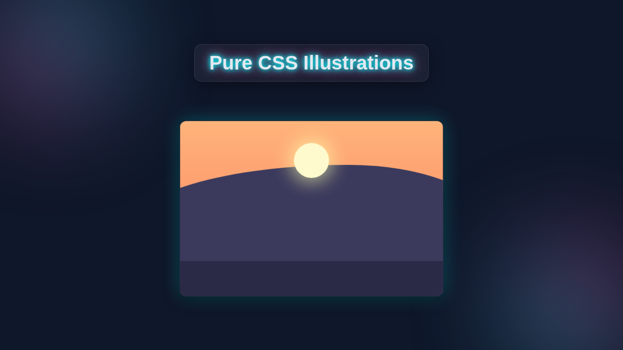 Pure CSS Illustration: Create Scenic Art with HTML & CSS Only