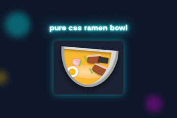 Pure CSS Ramen Bowl: HTML & CSS Noodle Art Tutorial