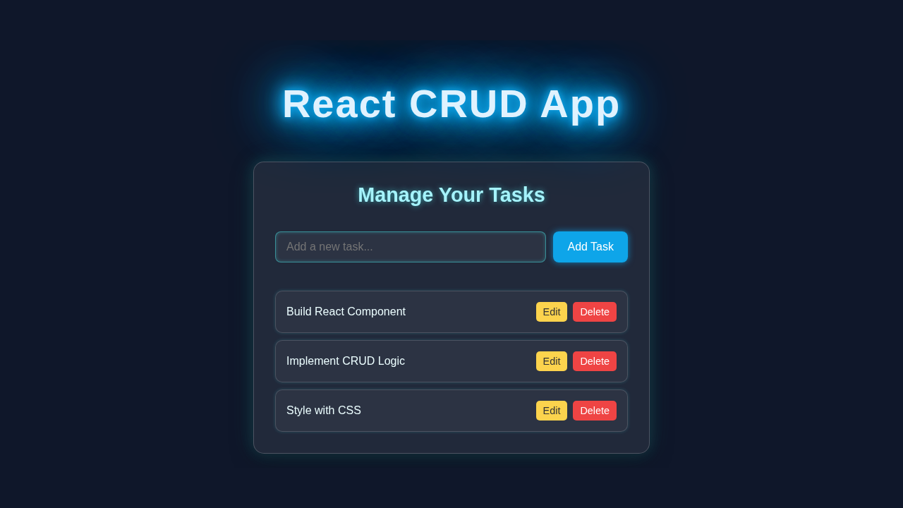 React CRUD App Tutorial: Build a Full CRUD Application with JSX