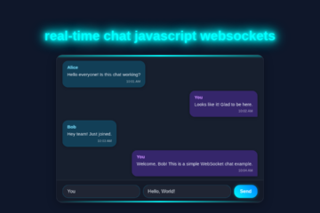 Real-time Chat JavaScript WebSockets: Build a Live App with HTML, CSS