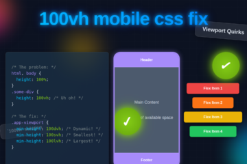 100vh Mobile CSS Fix: A Visual Thumbnail Guide