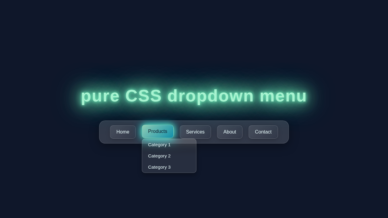 CSS Dropdown Menu: Pure HTML & CSS Navigation Tutorial